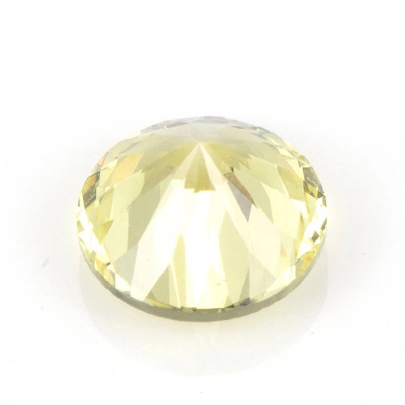 Oval Yellow Lab Created Sapphire Corundum Synthetic Sapphire Round Yellow Lab Grown Sapphire