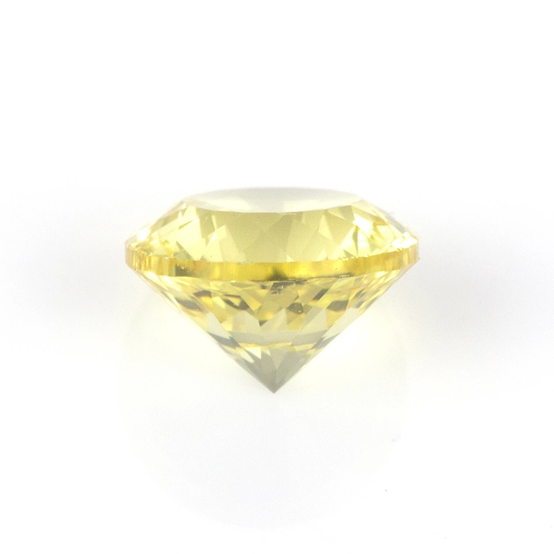 Oval Yellow Lab Created Sapphire Corundum Synthetic Sapphire Round Yellow Lab Grown Sapphire