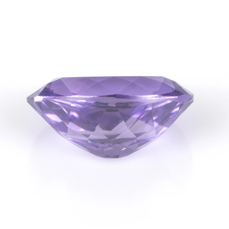 Oval Light Purple Lab Created Sapphire Corundum Synthetic Sapphire Light Purple Lab Grown Sapphire