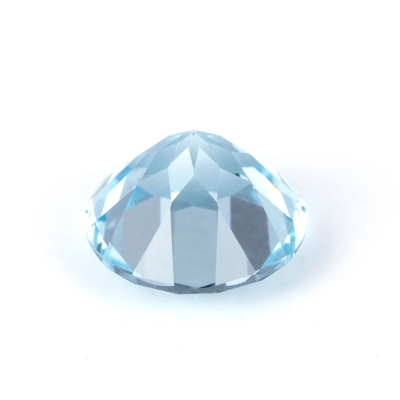 Oval Corundum Synthetic Sapphire Round Aquamarine Sapphire Lab Created Sapphire